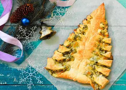 Подростковый мастер - класс. Пицца - елочка 