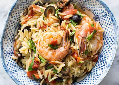 Ужин из морепродуктов