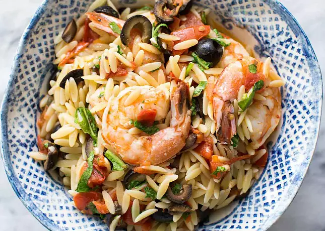 Ужин из морепродуктов