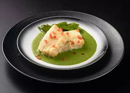 Хрустящая треска и нежная панна - котта