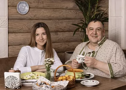 Русский шефс за одним столом