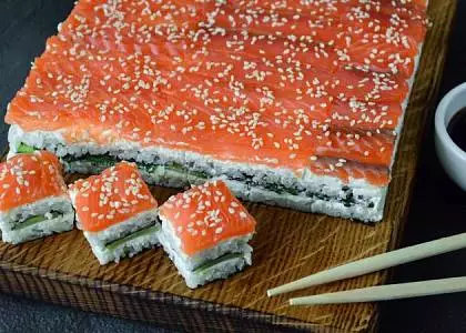 Подростковый мастер - класс. Суши - торт 