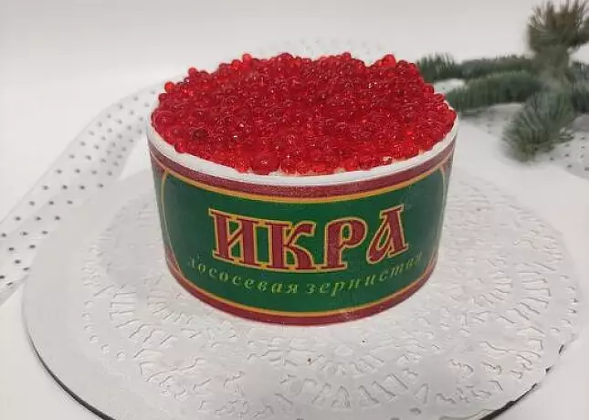 Подростковый мастер - класс. Бенто торт "Баночка икры"