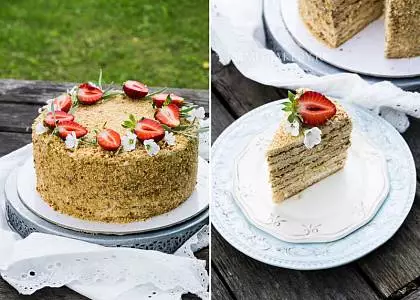 Торт медовик ко дню матери